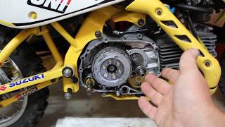 klx 110 manual clutch installation [upl. by Charlot445]