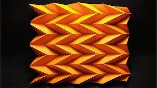 Teselado de Herringbone  Tutorial de Origami [upl. by Chadd]