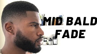 MID BALD FADE HAIRCUT TUTORIAL LEARN THIS FADE IN 5 MINUTES [upl. by Elburr612]