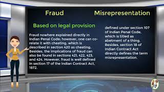 What is Difference Between Fraud amp Misrepresentation [upl. by Rasla]