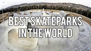 10 BIGGEST Skateparks In The WORLD US UK Canada Australia China [upl. by Aehtorod]