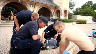 EMERGENCY POOL DROWNING RESCUE TRAINING  CPR AND WATER SAFETY DRILLS [upl. by Odnalref]