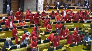 EFF joins ANC in parliament singing  Iyini Socialism [upl. by Christopher]