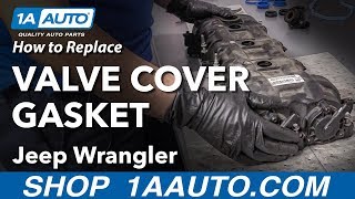 How to Replace Valve Cover Gasket 0618 Jeep Wrangler [upl. by Naman]