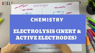 Chemistry  Electrolysis Inert amp Active Electrodes [upl. by Dlaniger]