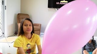 Big Pink Balloon Pops Very Unexpectedly [upl. by Japha]