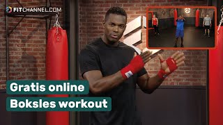 Gratis online boksles workout Kickboksen met Remy Bonjasky  Fitchannel [upl. by Janaye]