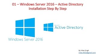 01 – Windows Server 2016 – Active Directory Installation Step By Step [upl. by Gettings]