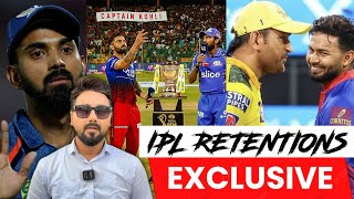 Live IPL retention complete list Authentic and Credible News [upl. by Gudren]