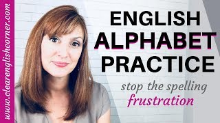 How to Say English Letters American English Alphabet Pronunciation [upl. by Ellertnom]