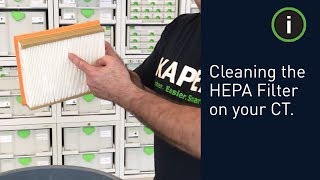 Festool Training How to Clean the HEPA Filter on your CT Dust Extractor [upl. by Iaj365]