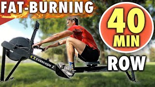 Rowing Machine HIGH CalorieBurning 40Minute Row [upl. by Atiras]