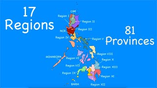 Regions and Provinces of the Philippines [upl. by Linson538]