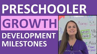 Preschooler Growth amp Developmental Milestones Pediatric Nursing NCLEX Review [upl. by Eblehs]