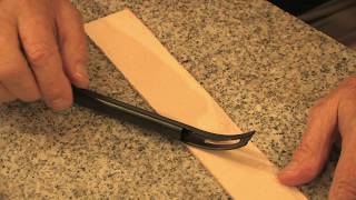 How To Use A Safety Beveler On Leather [upl. by Aremat]