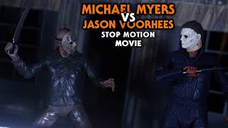 Michael Myers vs Jason Voorhees  Full Movie Stop Motion [upl. by Nylrats194]