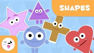 Geometric Shapes for kids  Preschool Vocabulary [upl. by Baerl]