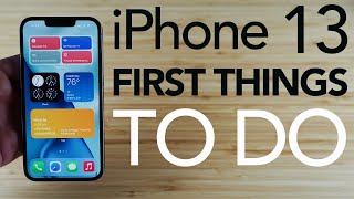 iPhone 13  First Things to Do [upl. by Llehsal]