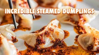 How To Make Steamed Dumplings Completely From Scratch [upl. by Ssilb]