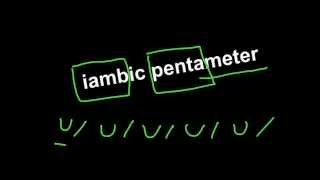 Understanding Iambic Pentameter [upl. by Otipaga208]