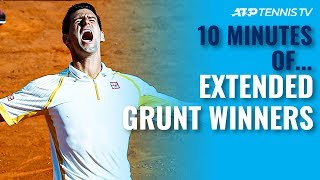 10 MINUTES OF Extended Grunt ATP Tennis Winners [upl. by Steep619]