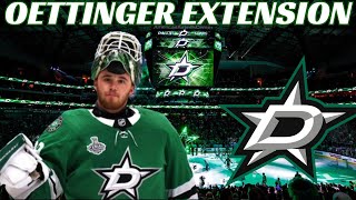 Breaking News Dallas Stars Sign Jake Oettinger 8 Year Extension [upl. by Naenaj]