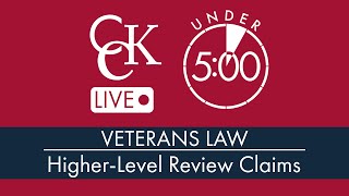 VA HigherLevel Review HLR Claims Explained [upl. by Darsey]