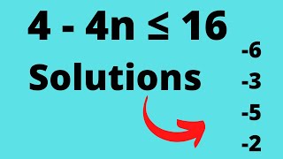 Solutions to Inequalities [upl. by Aicila]