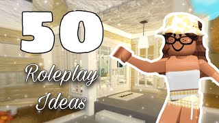 50 ROLEPLAY IDEAS FOR YOUR ROBLOX YOUTUBE CHANNEL or for fun hehe [upl. by Ynnattirb]