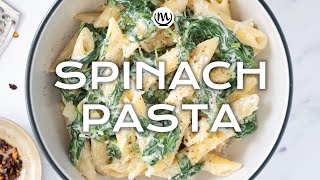 15Minute Spinach Pasta [upl. by Natalia]