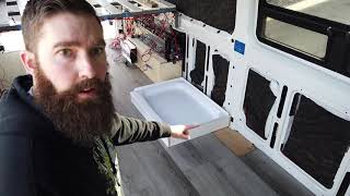 Sprinter Conversion How to build a shower Part 1 [upl. by Fiertz157]