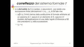 IA03 Logica del 1° Ordine Sistemi Formali [upl. by Allmon]