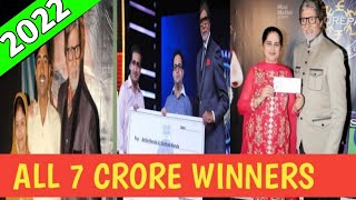 Kaun Banega Crorepati winner list  7 crore winners  kaun banega crorepati [upl. by Jaynell198]