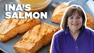 Ina Gartens 5Star Grilled Salmon  Barefoot Contessa  Food Network [upl. by Idnim]