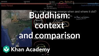 Buddhism context and comparison  World History  Khan Academy [upl. by Meirrak398]