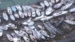 Aerial footage shows devastation in Sint Maarten after Hurricane Irma [upl. by Emoraj21]