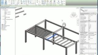 Revit Beam System and Brace Command [upl. by Atsiuqal]