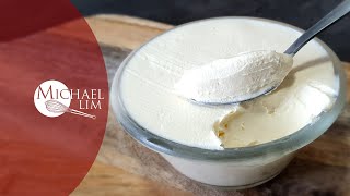 How To Make Mascarpone  Homemade Mascarpone  Michael Lim [upl. by Tonie]