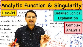 Analytic Function amp Singularity Lec01 [upl. by Sonahpets]