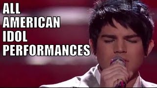 Adam Lamberts American Idol Performances [upl. by Ainegul]