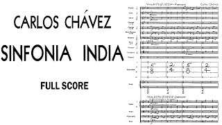 Carlos Chávez  Sinfonía India 193536 Score [upl. by Xyno466]