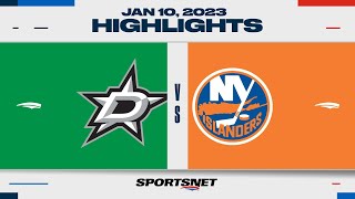 NHL Highlights  Stars vs Islanders  January 10 2023 [upl. by Barcot]