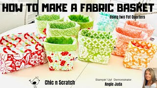 How to Make a Fabric Basket [upl. by Lundgren]