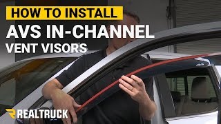 How to Install AVS InChannel Vent Visors on a 2019 GMCChevy Truck [upl. by Hisbe242]