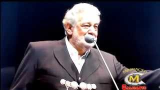 PLACIDO DOMINGO CON EL MARIACHI CALICANTO CONCIERTO MOVITAR ARENA 2014 [upl. by Carolin156]