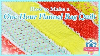 OneHour Flannel Rag Quilt Easy Quilting Tutorial with Kimberly Jolly of Fat Quarter Shop [upl. by Ddej]