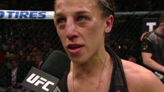 UFC 205 Joanna Jedrzejczyk amp Karolina Kowalkiewicz Octagon Interview [upl. by Nema]