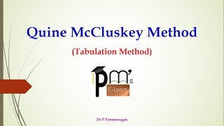 Quine McCluskey Method [upl. by Shela]