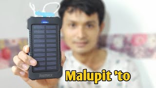 Unboxing  Remax Solar Power Bank 50000mAh [upl. by Leiahtan]