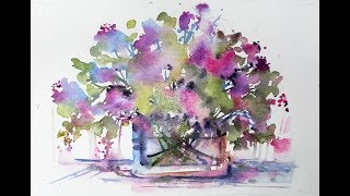 LooseWatercolourscom Beginners Square Florals with Andrew Geeson [upl. by Hershell]